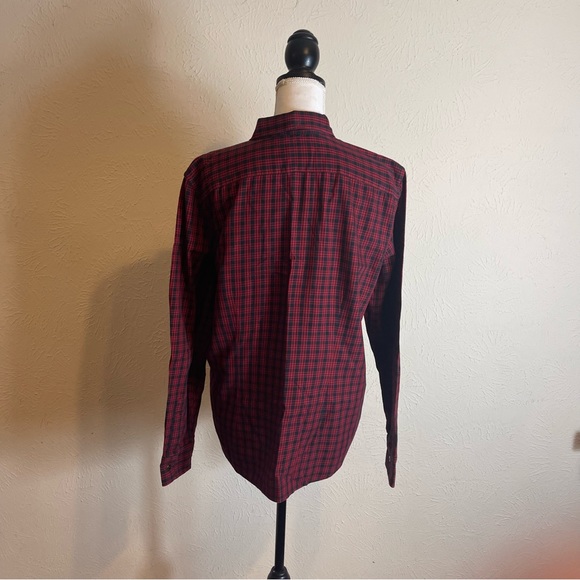 Chaps Red Plaid Button Up Shirt Women’s Size XL - Picture 2 of 3